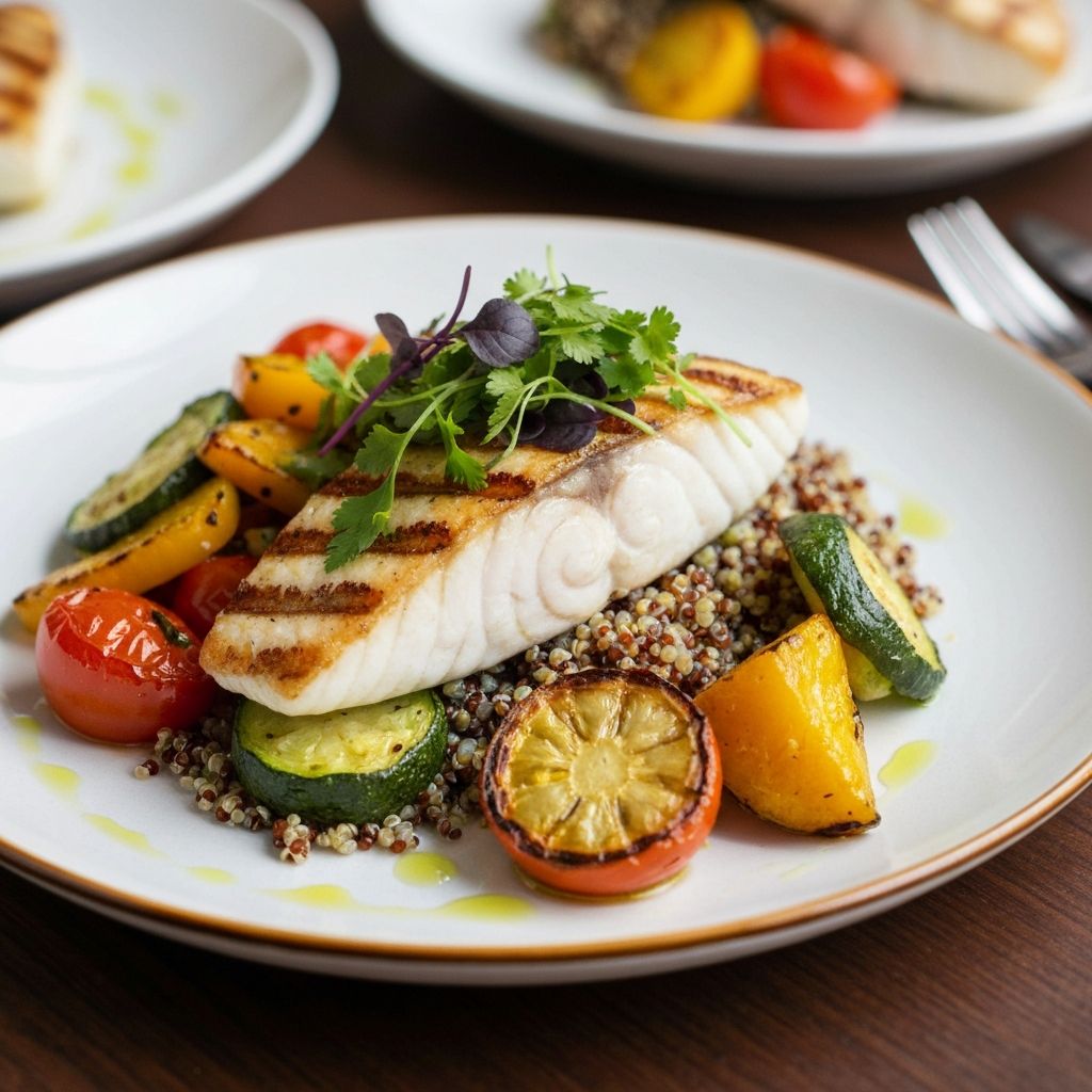 Healthy Mediterranean plate